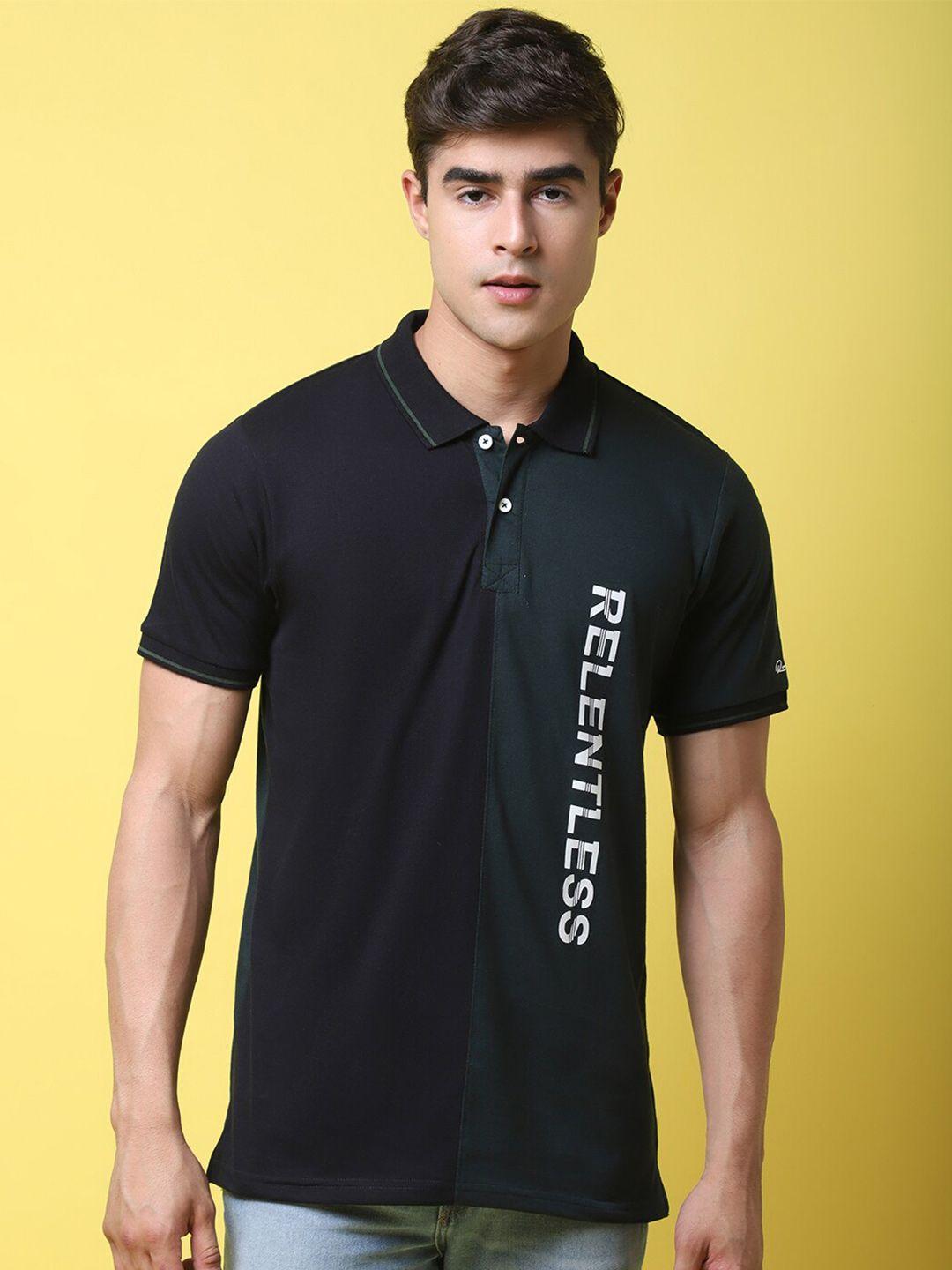 rodamo-colourblocked-polo-collar-cotton-slim-fit-t-shirt