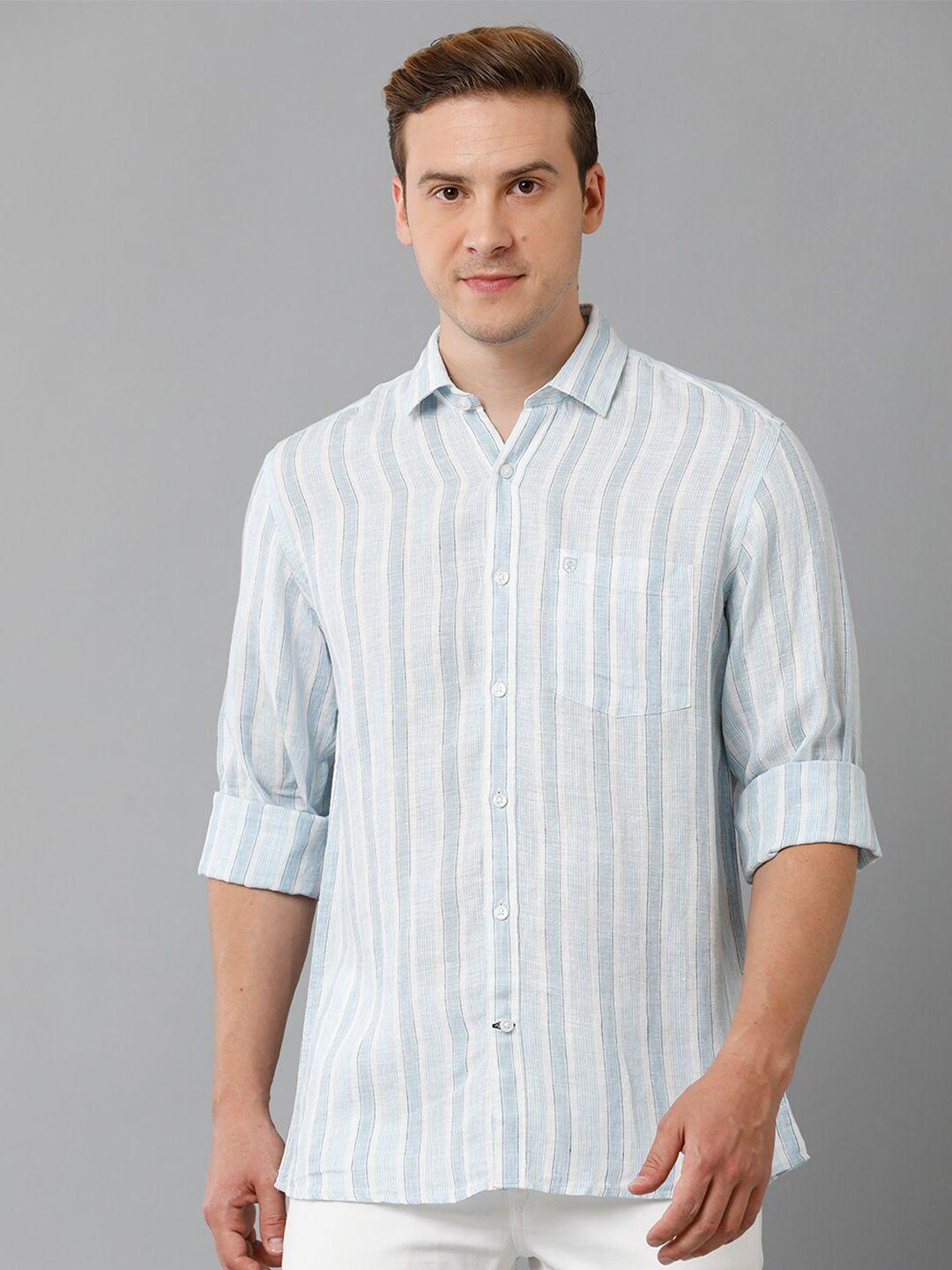 linen-club-striped-long-sleeves-pure-linen-casual-shirt