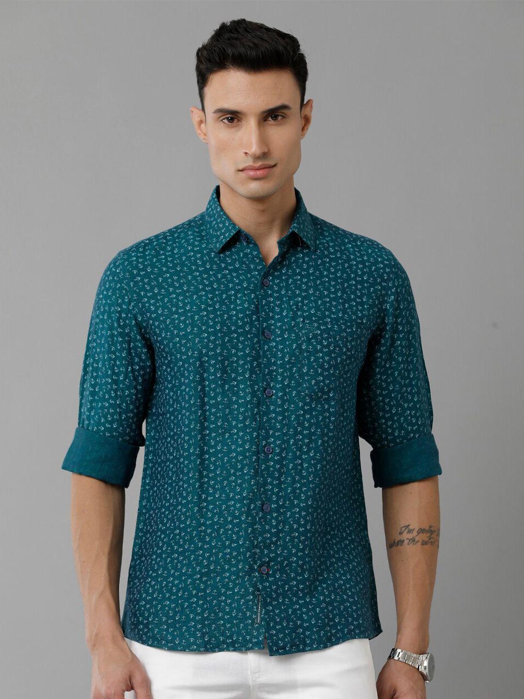 linen-club-conversational-printed-pure-linen-casual-shirt