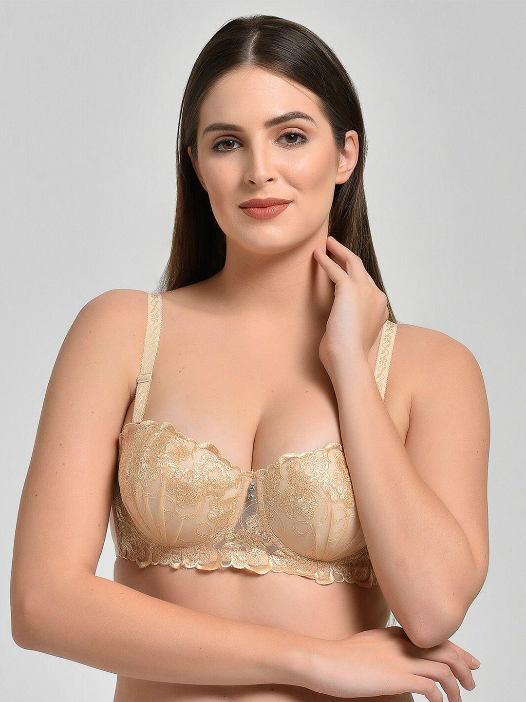 makclan-floral-lace-medium-coverage-underwired-lightly-padded-plunge-bra