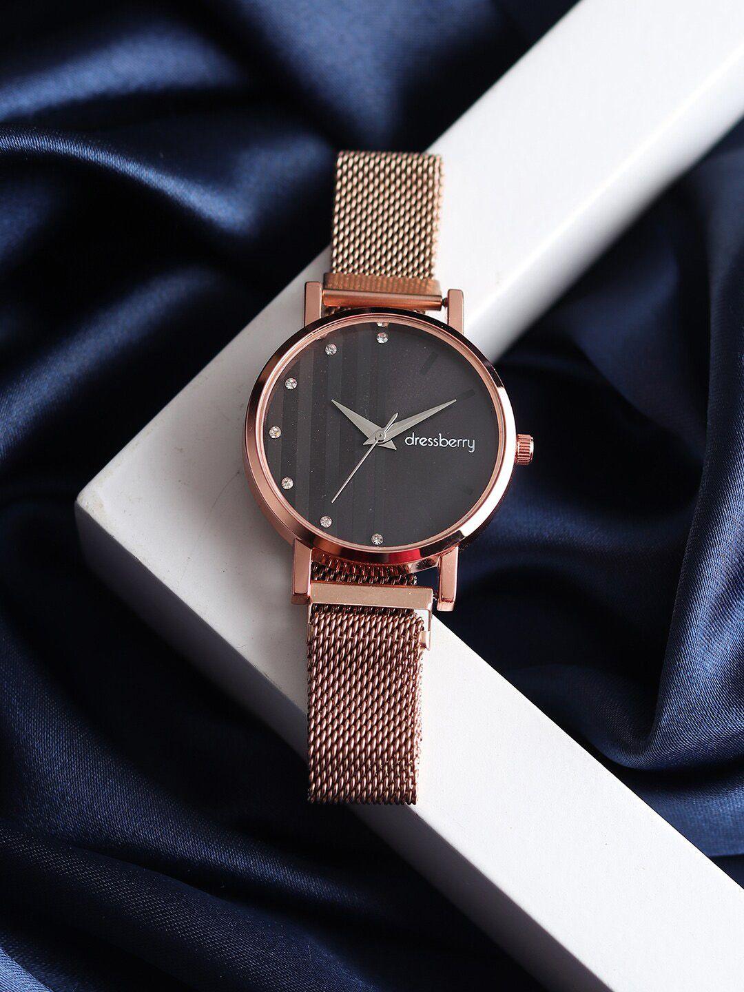 dressberry-women-bracelet-style-straps-analogue-watch-hobdb-103-bl