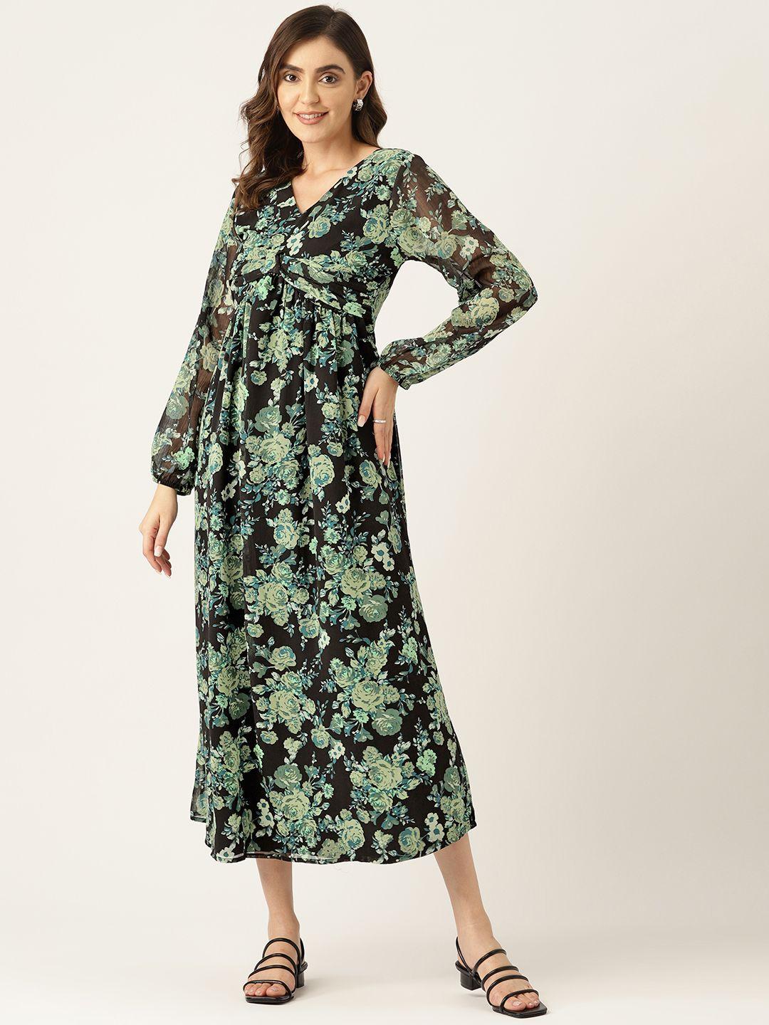 label-regalia-floral-printed-puff-sleeve-empire-style-midi-dress