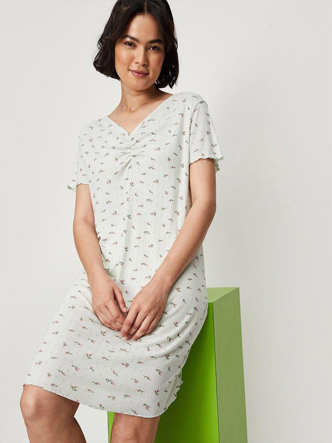 max-floral-printed-pure-cotton-nightdress