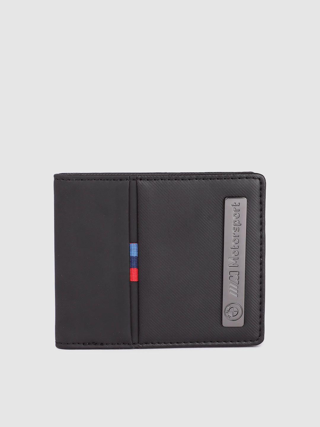 puma-motorsport-unisex-solid-bmw-m-two-fold-wallet-with-brand-logo-applique-detail