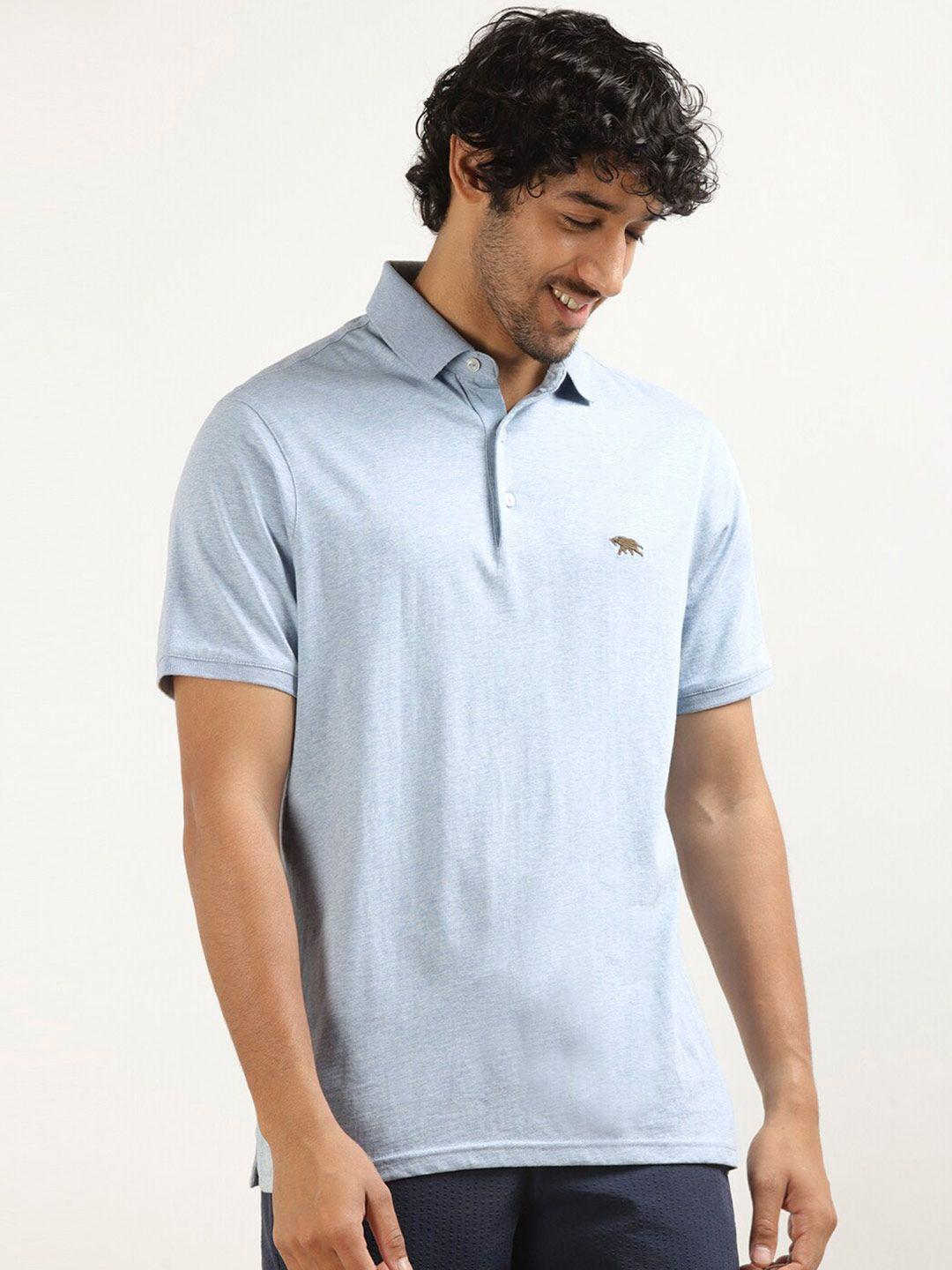 andamen-men-blue-polo-collar-t-shirt