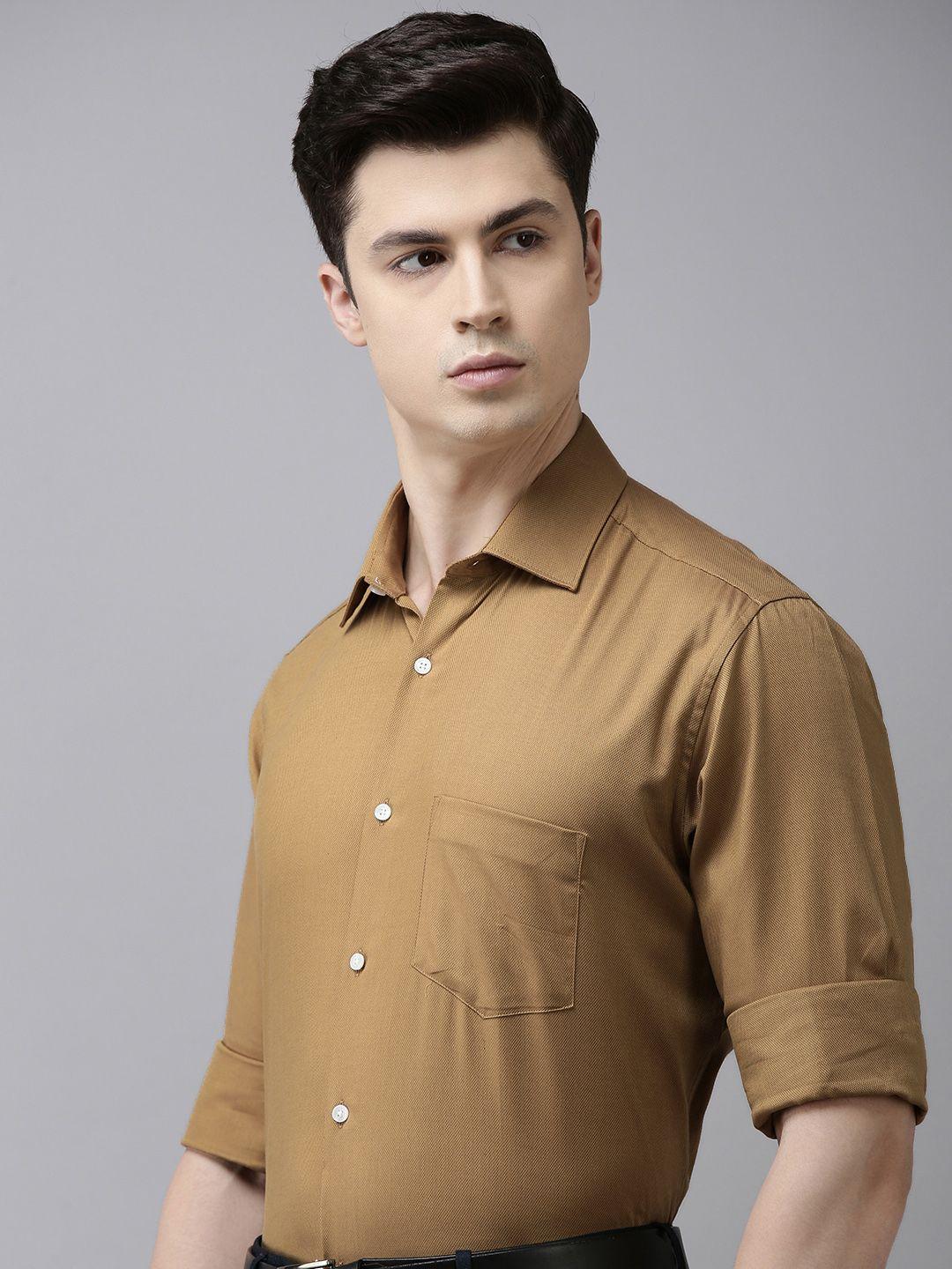 van-heusen-men-self-design-opaque-formal-shirt