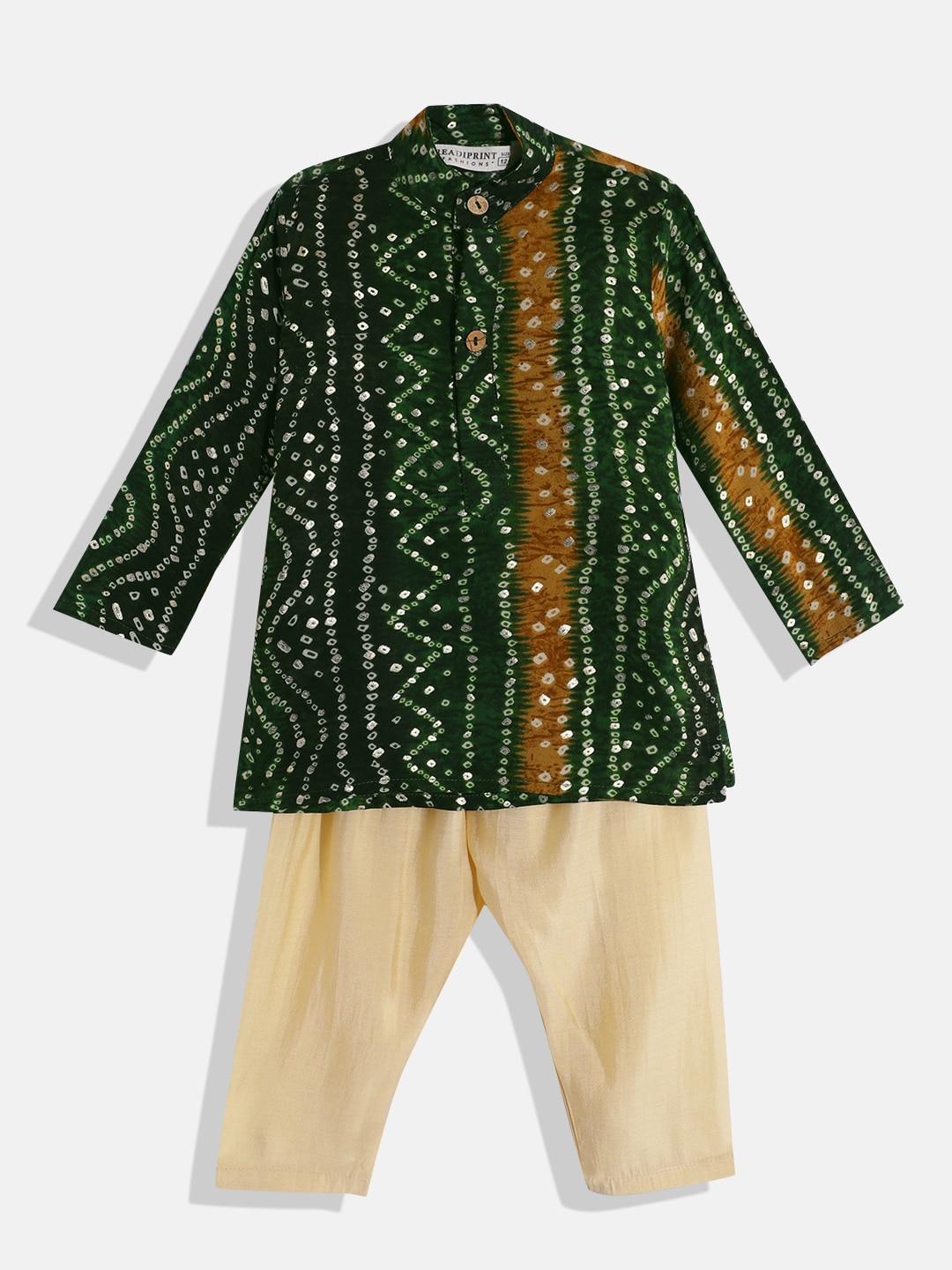 readiprint-fashions-boys-bandhani-printed-kurta-with-pyjamas