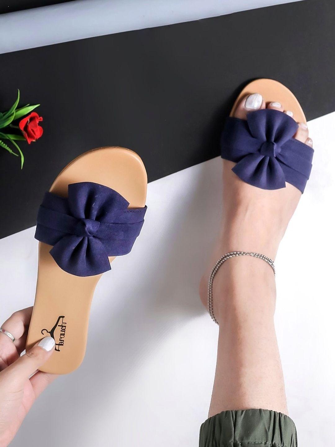 brauch-women-open-toe-slip-on-flats-with-bows-flats