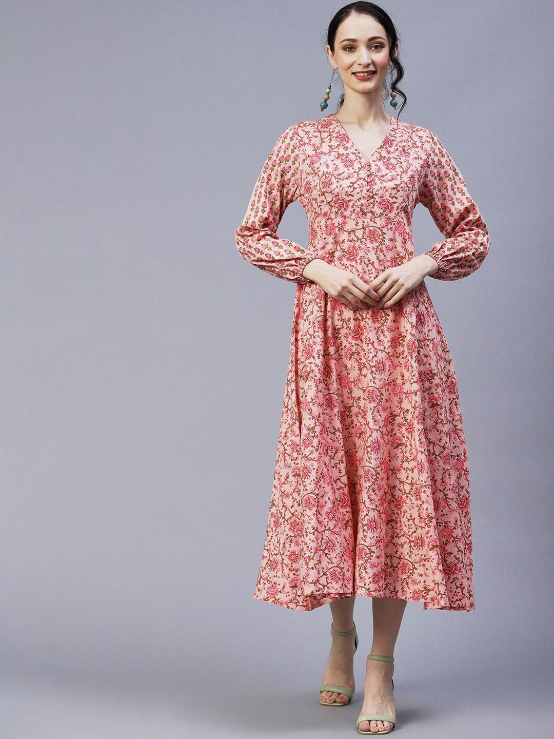 fashor-floral-print-a-line-midi-dress