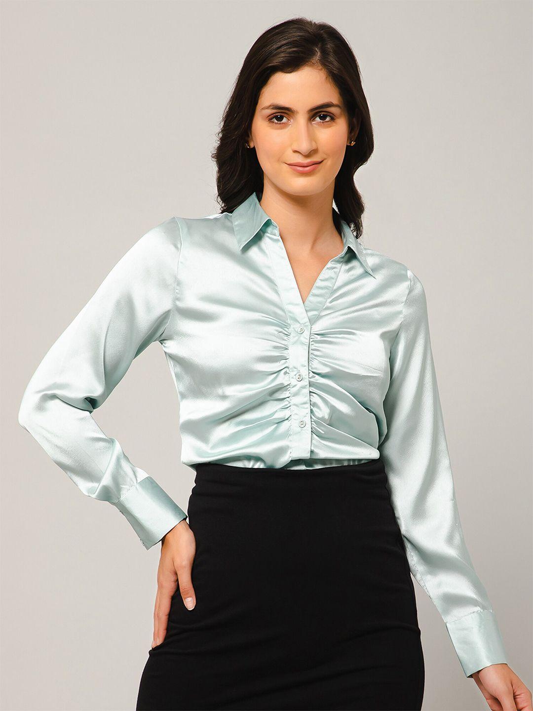 purys-relaxed-spread-collar-gathers-satin-party-shirt