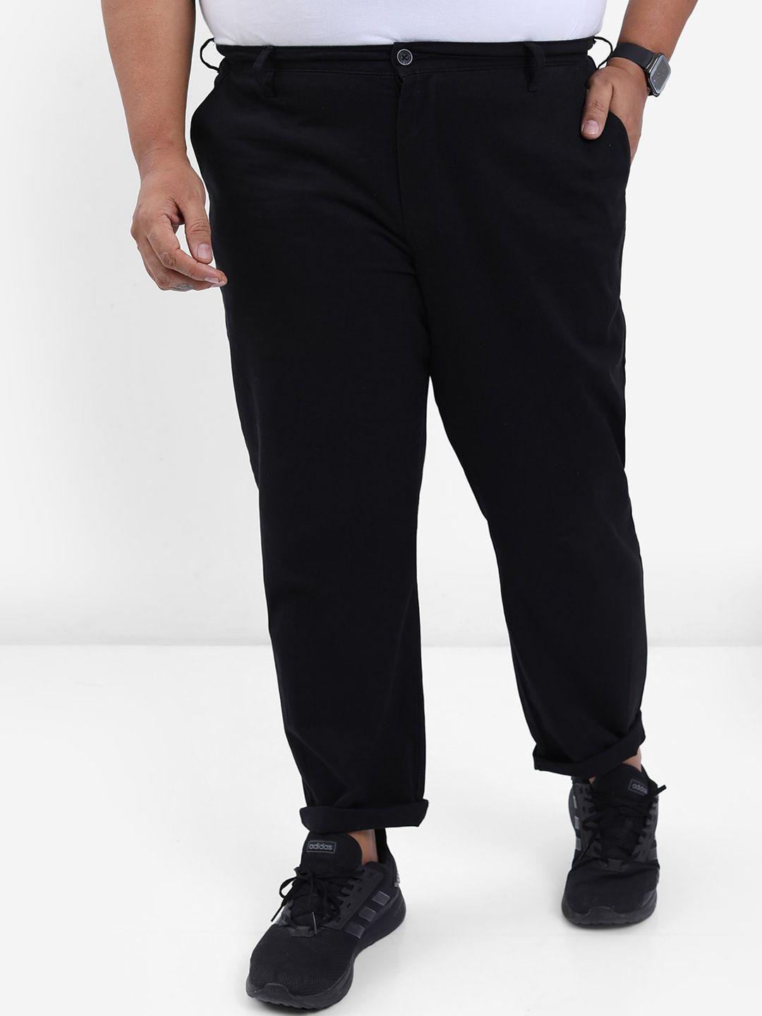 highlander-men-black-plus-size-slim-fit-trousers