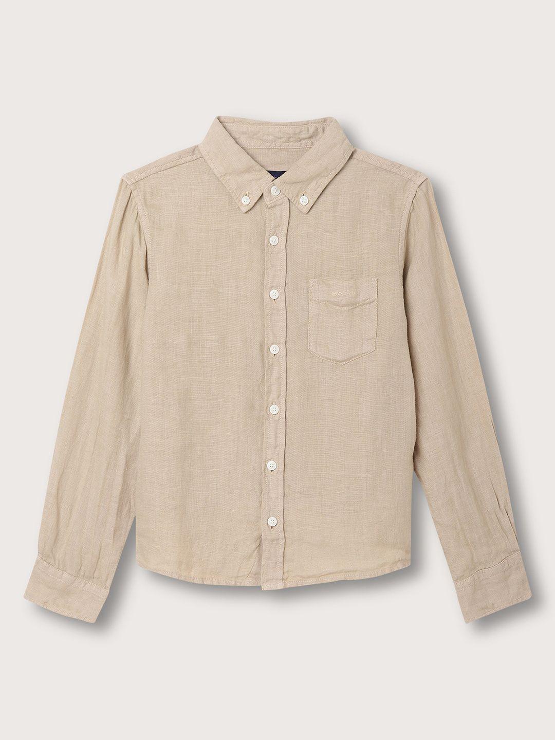 gant-boys-spread-collar-linen-casual-shirt