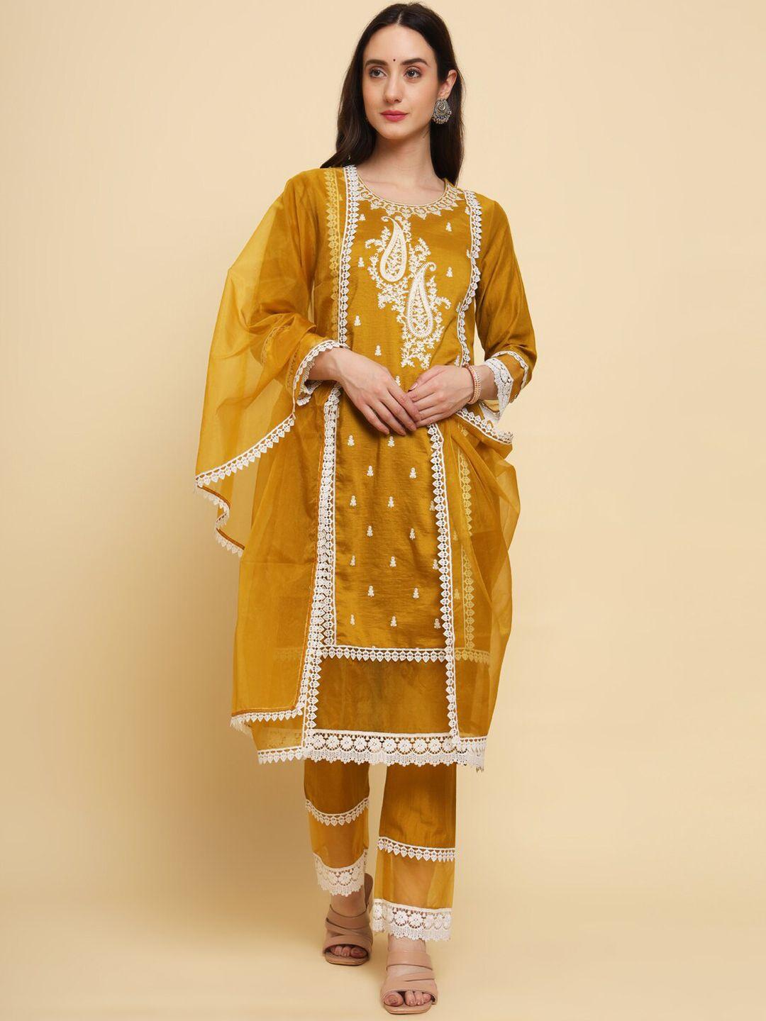 swagg-india-ethnic-embroidered-panelled-chanderi-silk-kurta-with-trousers-&-dupatta