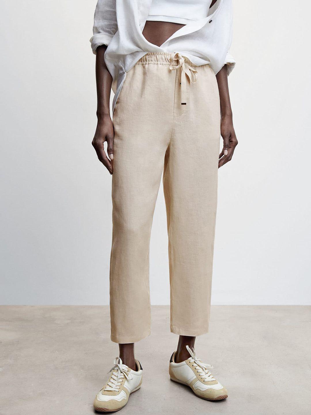 mango-women-pure-linen-straight-fit-trousers