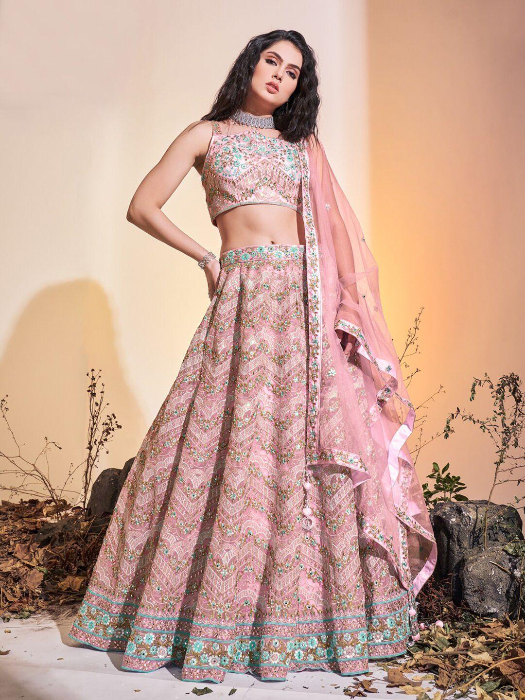 fusionic-embroidered-sequined-ready-to-wear-lehenga-&-blouse-with-dupatta
