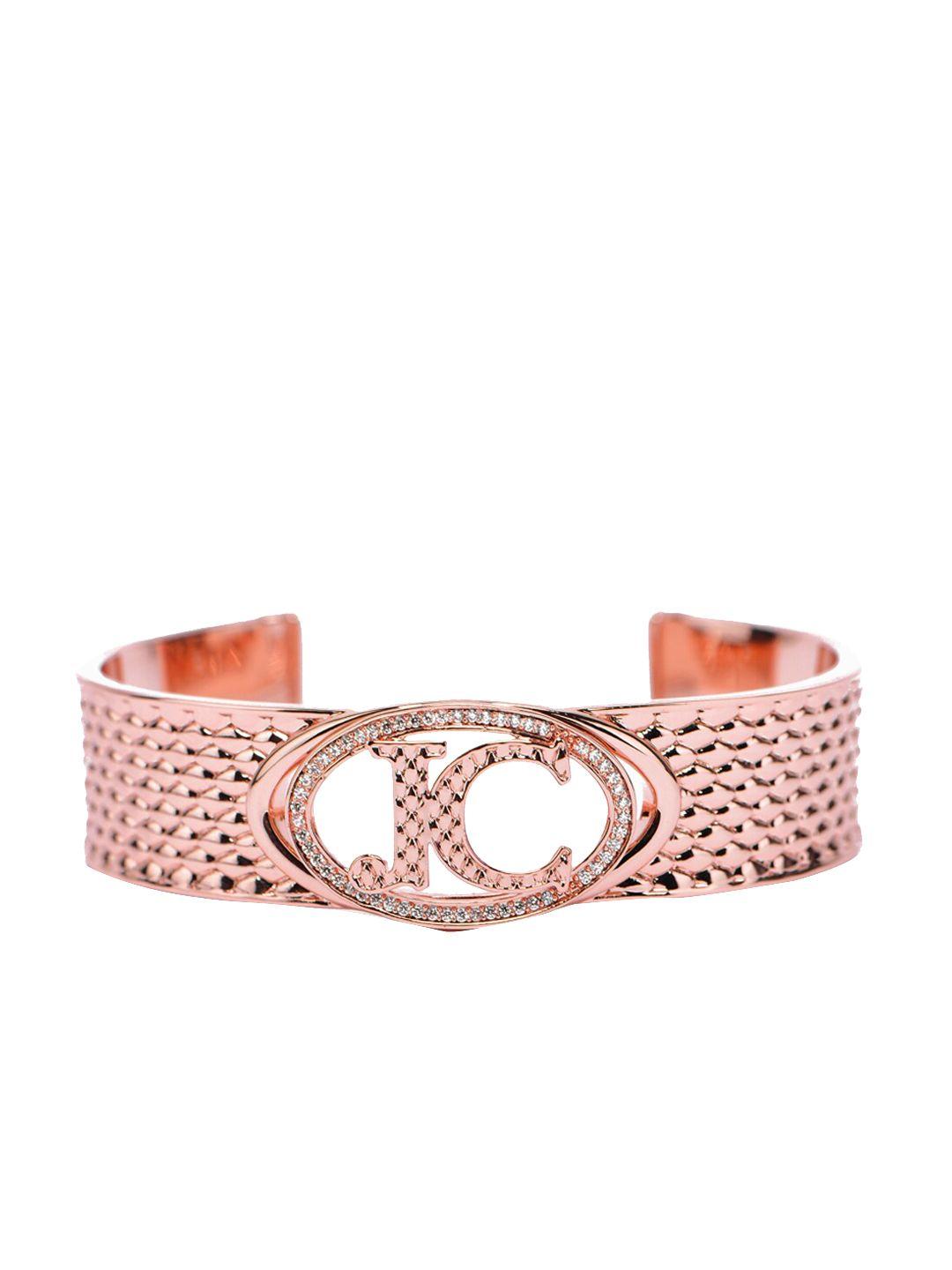just-cavalli-rose-gold-plated-&-stone-studded-bracelet