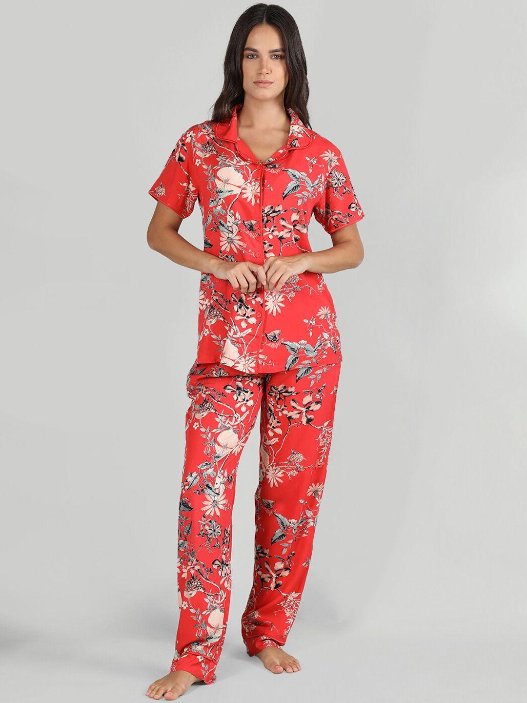 organzaa-floral-printed-night-suit