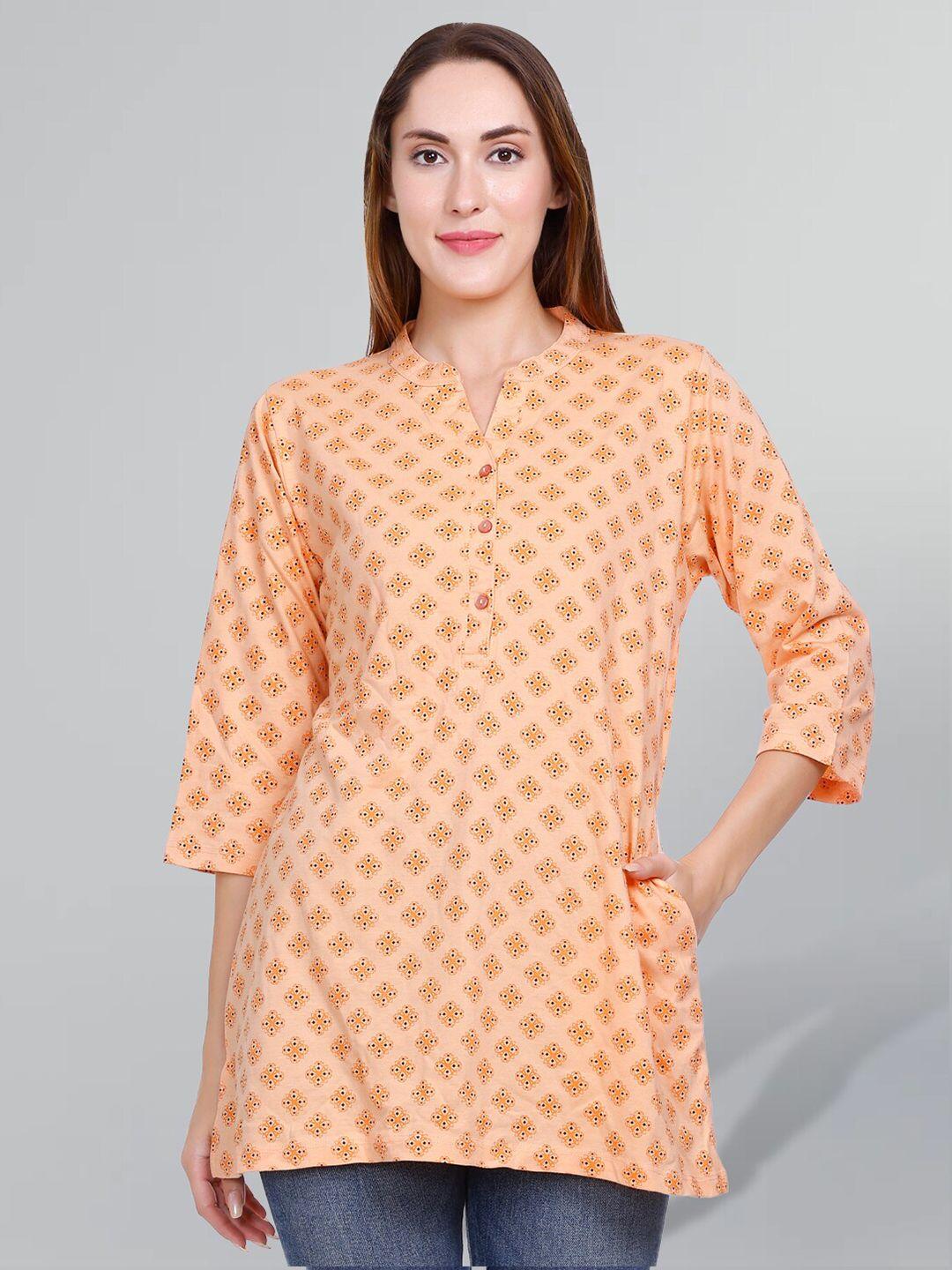 godfrey-mandarin-collar-ethnic-motifs-pure-cotton-brocade-kurti