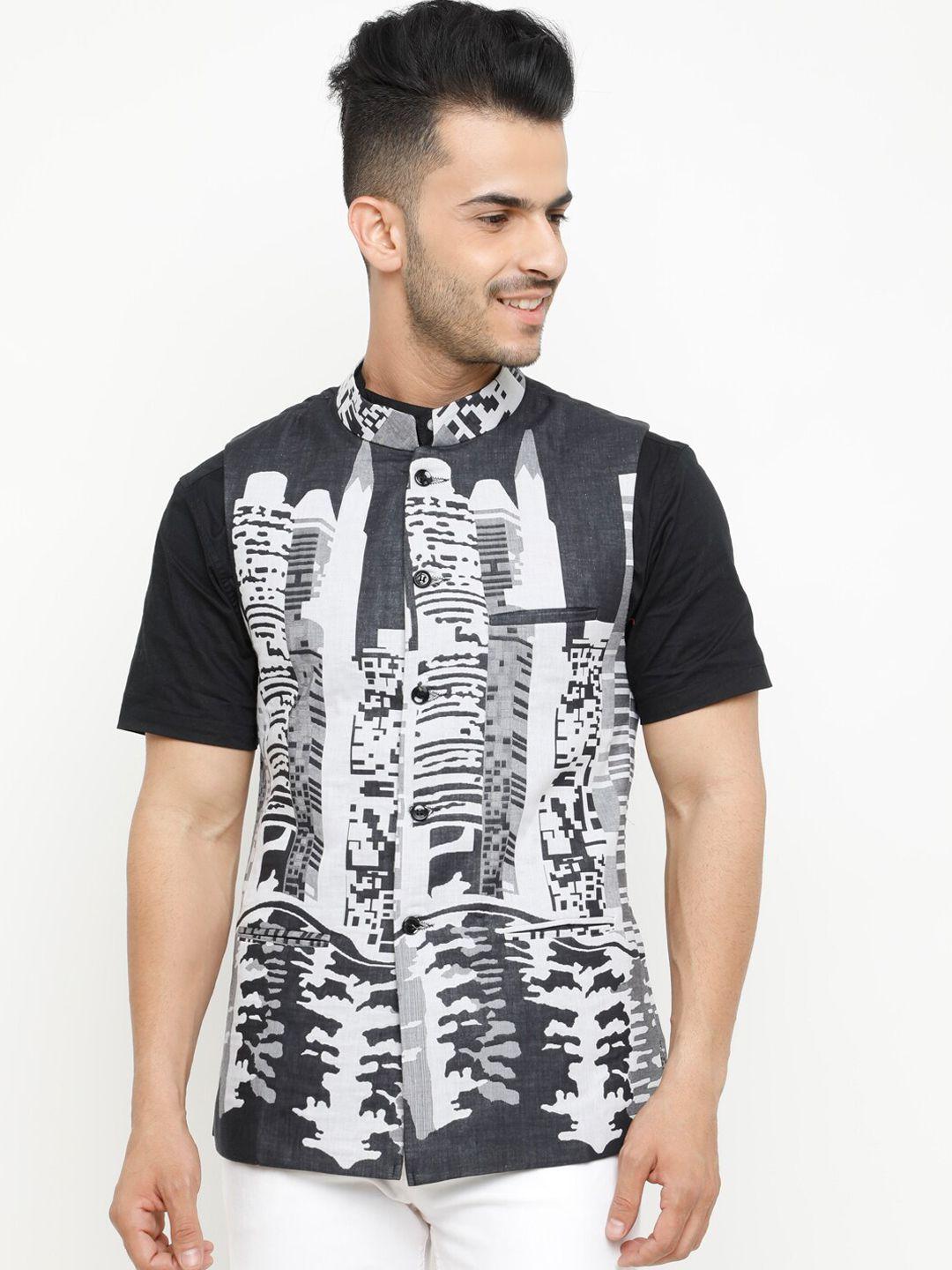showoff-printed-pure-cotton-woven-nehru-jacket