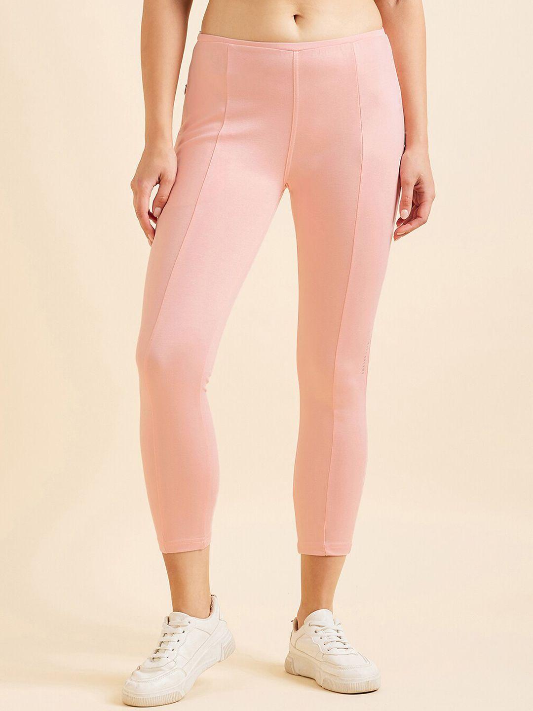 sweet-dreams-women-pink-high-rise-ankle-length-tights