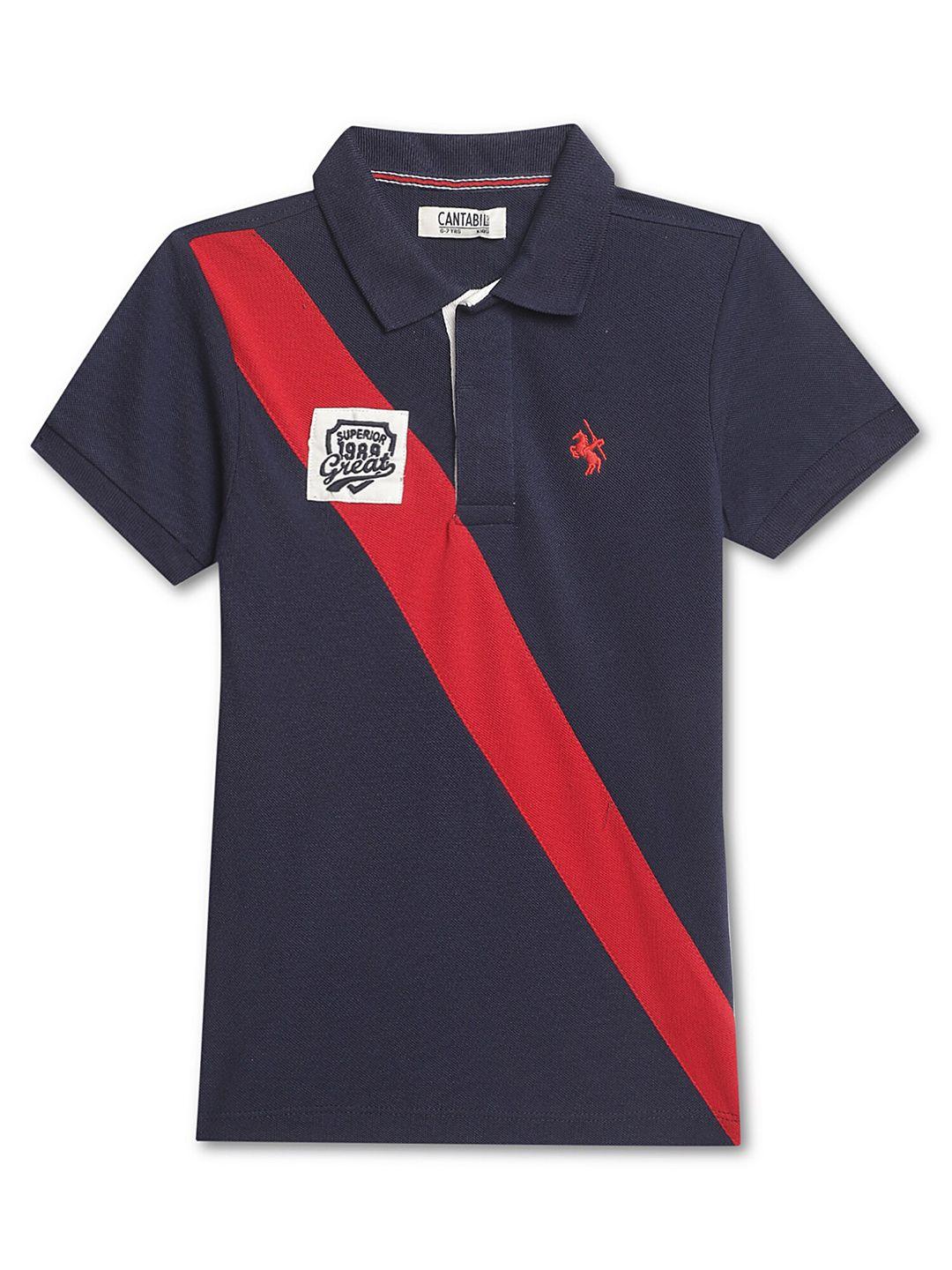 cantabil-colourblocked-polo-collar-cotton-t-shirt