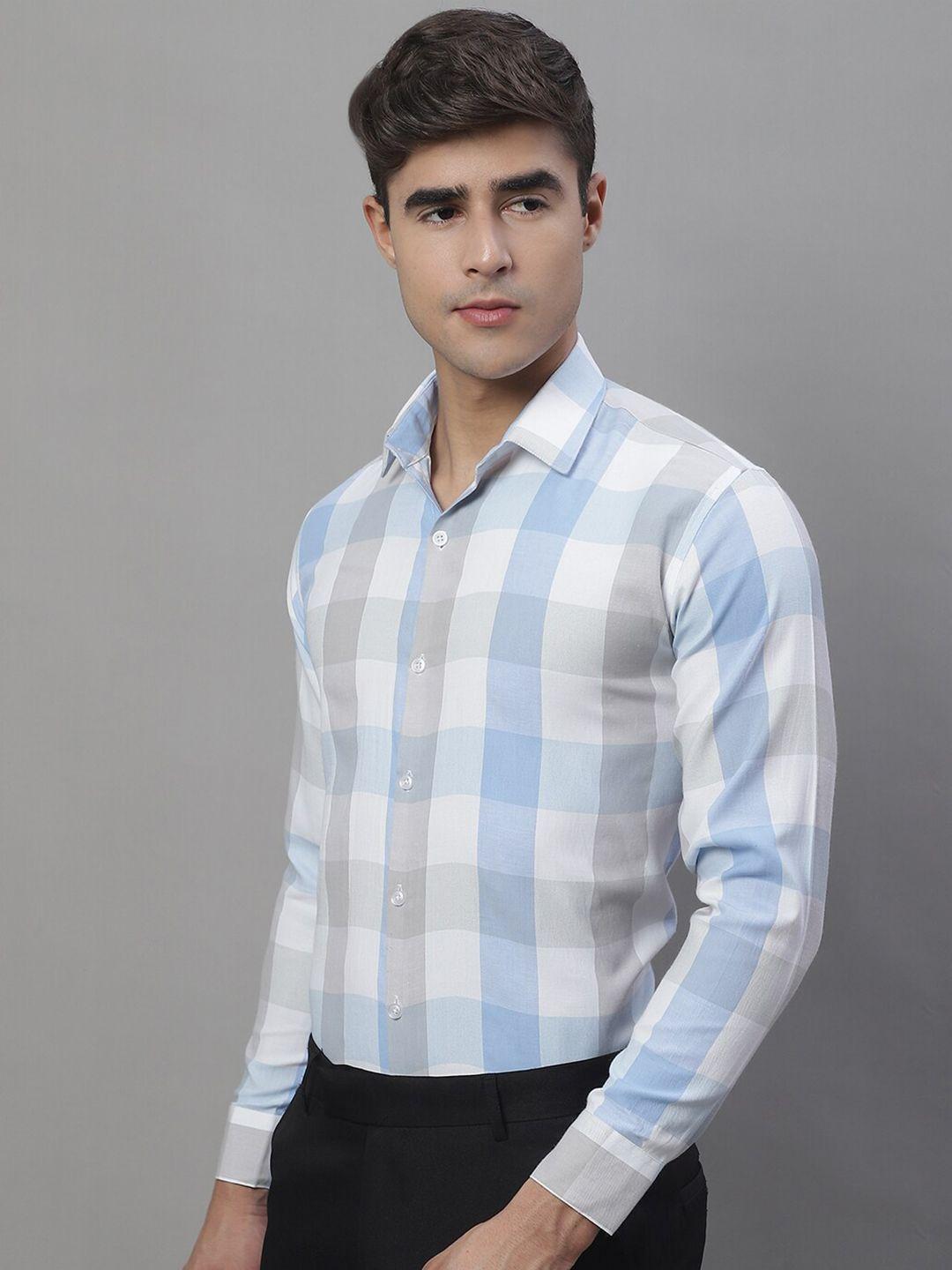 jainish-classic-checked-spread-collar-cotton-formal-shirt