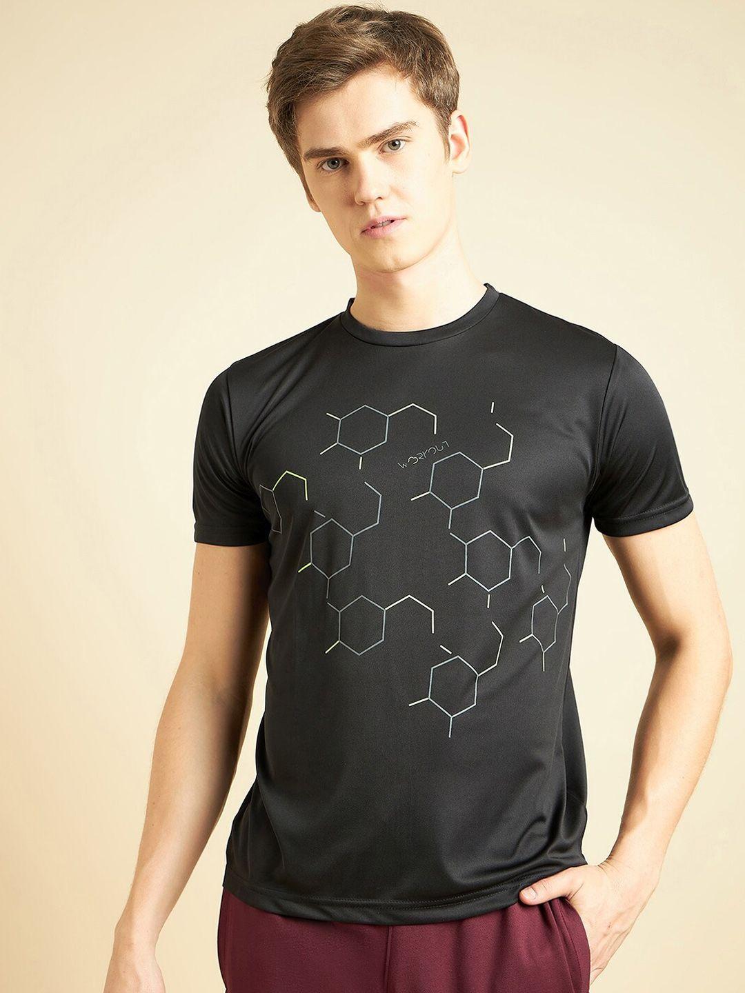 sweet-dreams-black-geometric-printed-sports-t-shirt
