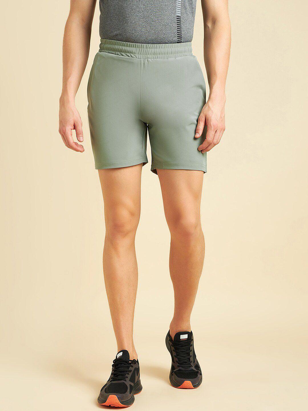 sweet-dreams-men-green-inner-elastic-mid-rise-training-&-gym-sports-shorts