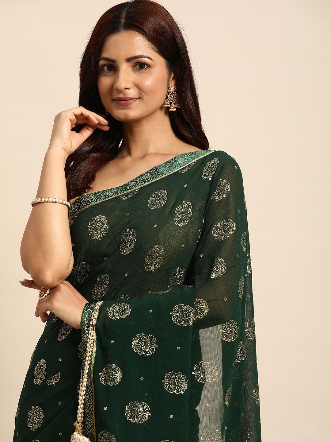 indian-women-floral-zari-silk-blend-saree