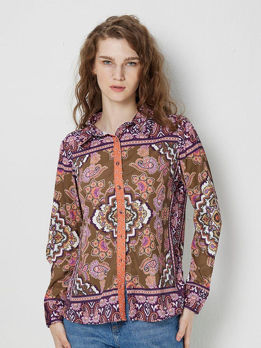 cover-story-brown-&-purple-ethnic-printed-casual-shirt