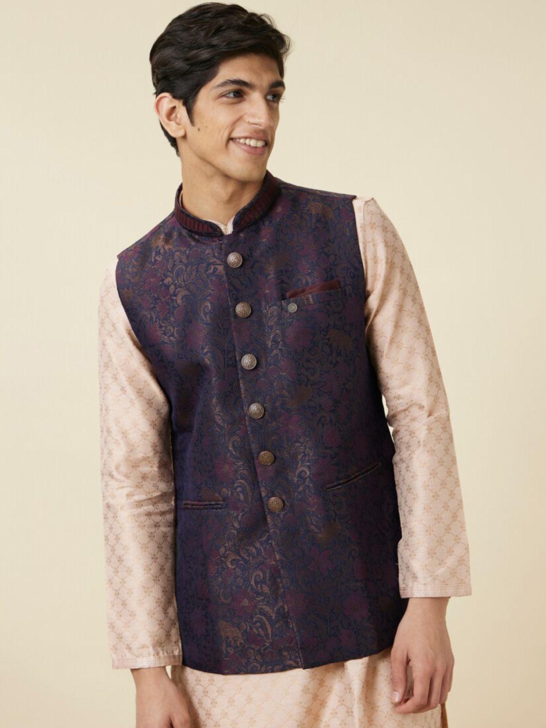manyavar-woven-design-nehru-jackets