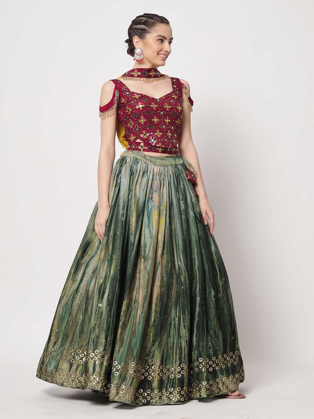 shubhkala-embroidered-thread-work-semi-stitched-lehenga-&-unstitched-blouse-with-dupatta