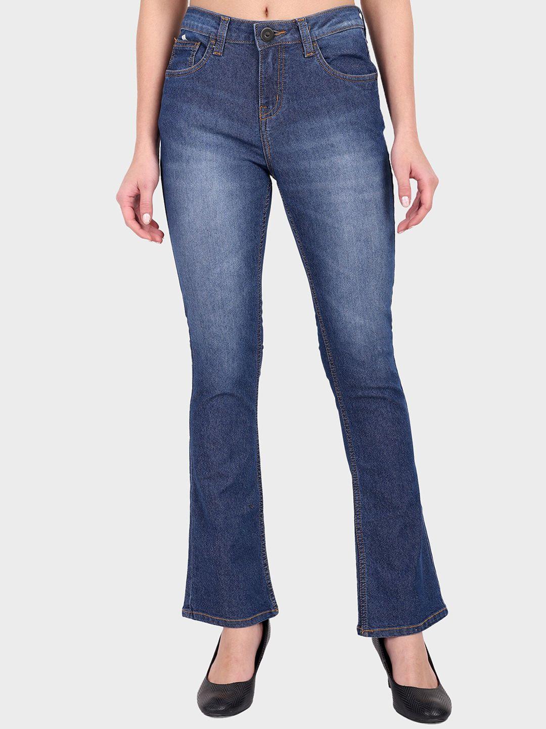 dressberry-women-navy-blue-bootcut-mid-rise-heavy-fade-denim-jeans