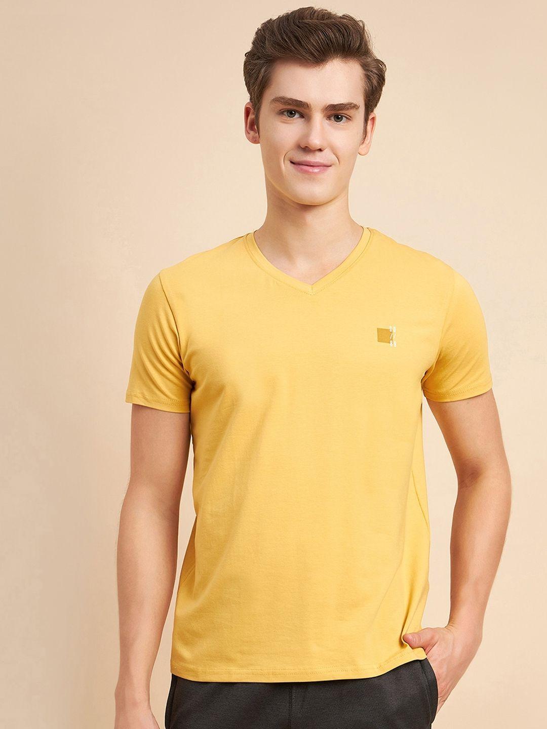 sweet-dreams-mustard-v-neck-short-sleeves-t-shirts