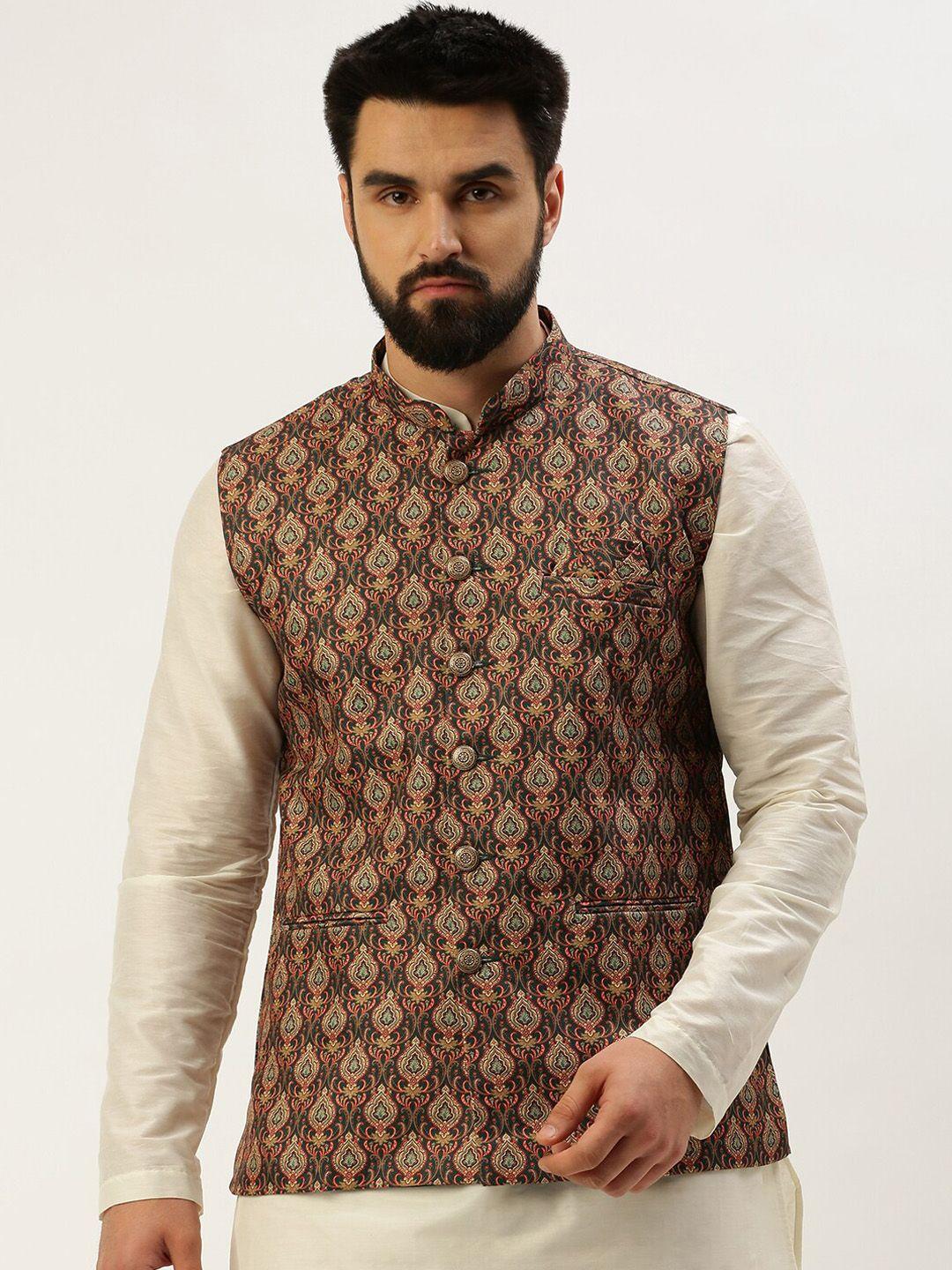 showoff-ethnic-motif-printed-mandarin-collar-nehru-jackets