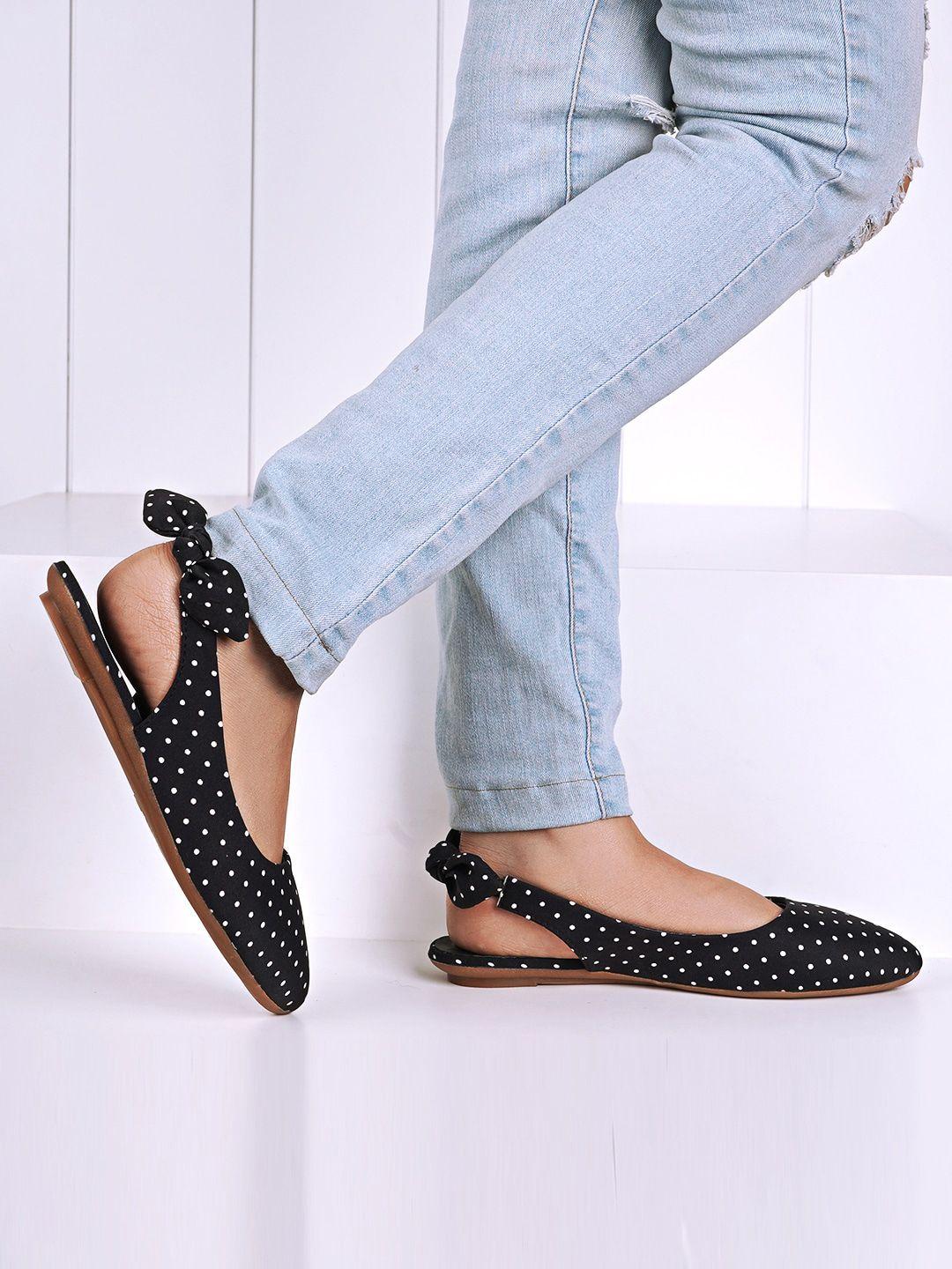 dressberry-black-and-white-printed-sling-back-mules