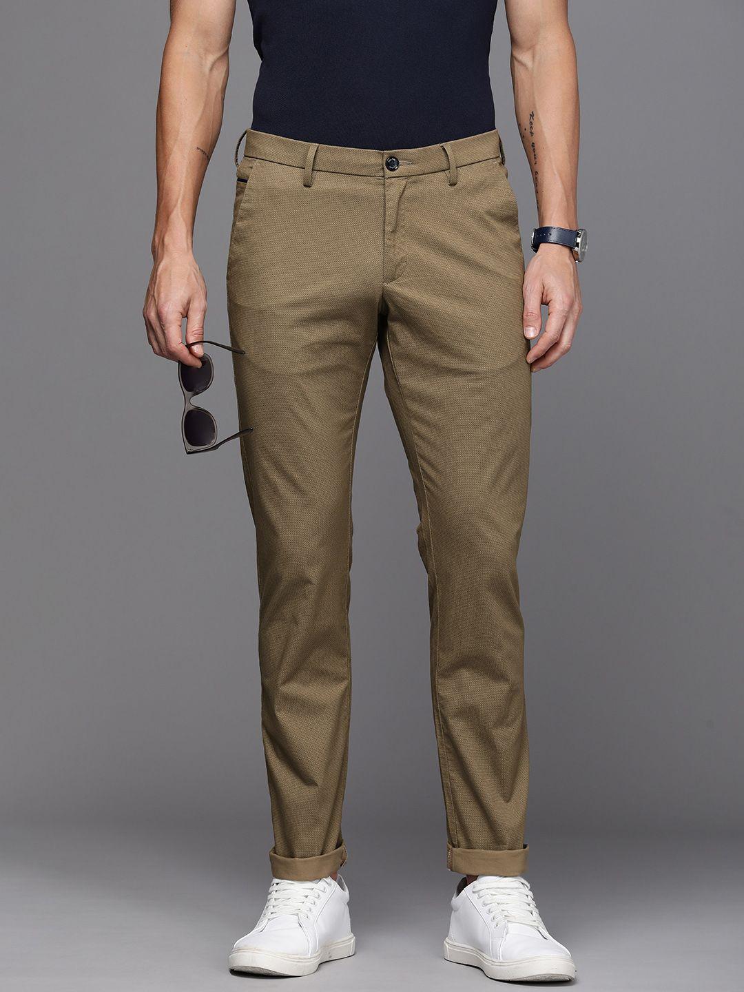 allen-solly-men-geometric-printed-slim-fit-trousers