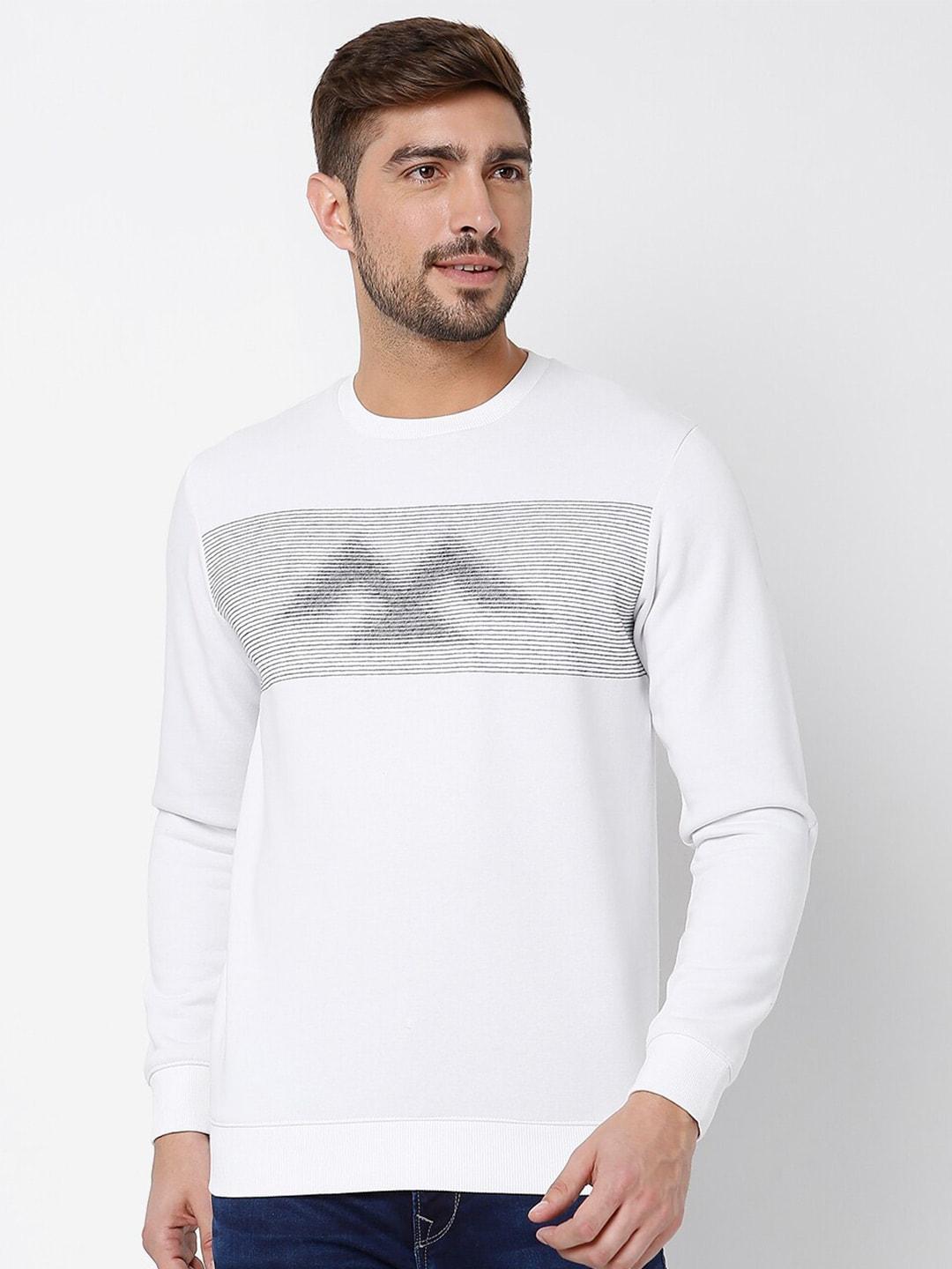 mufti-men-plus-size-striped-cotton-sweatshirt