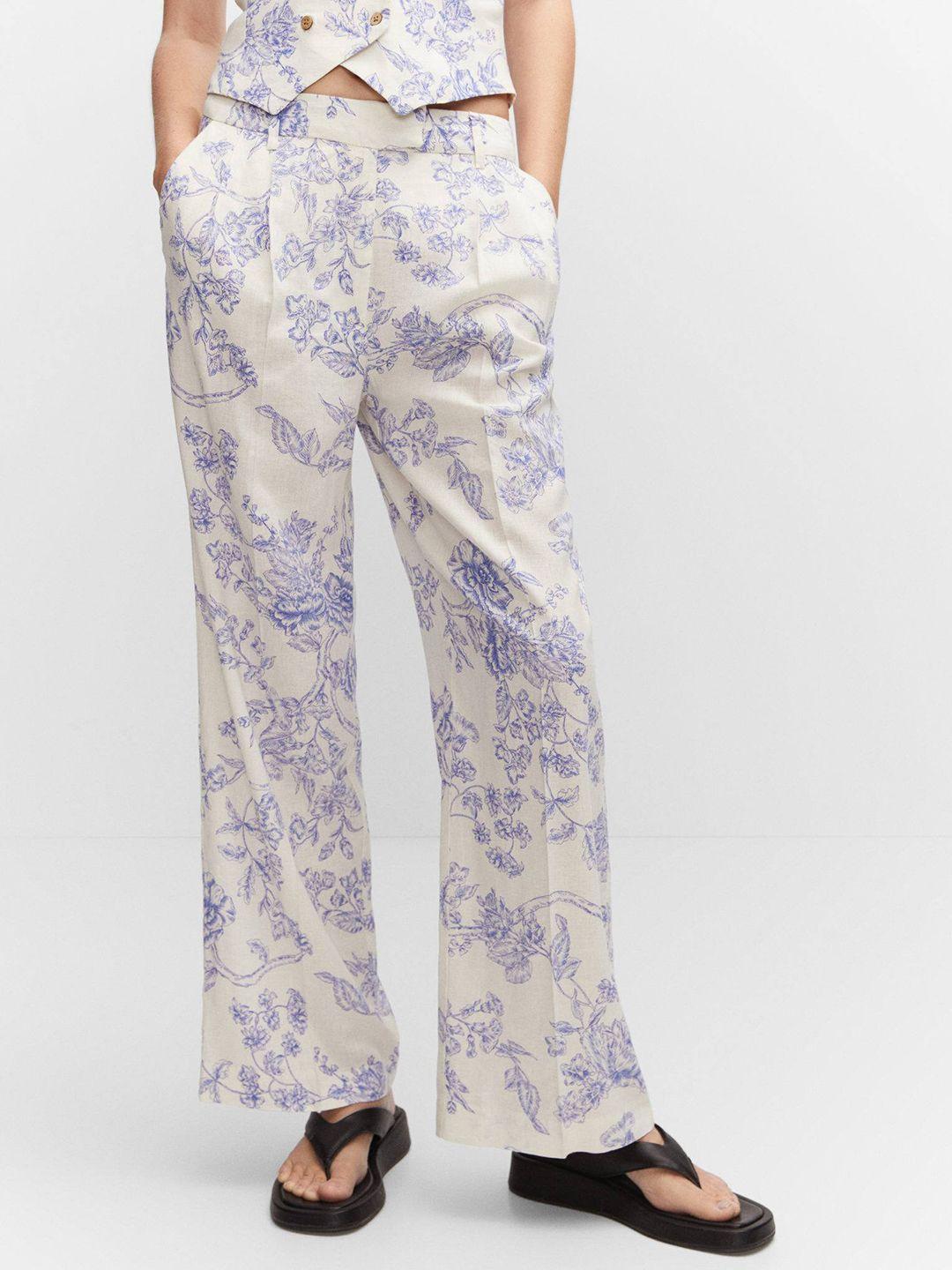 mango-women-floral-printed-pleated-trousers