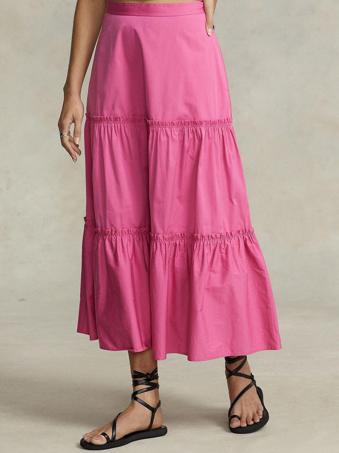 polo-ralph-lauren-tiered-a-line-pure-cotton-skirt