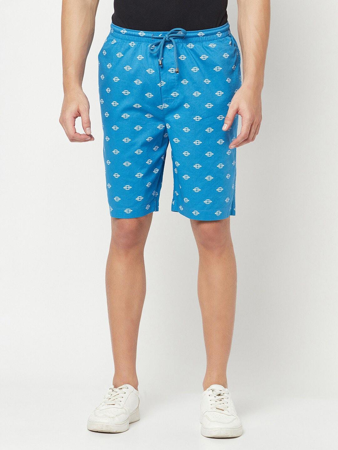 crimsoune-club-men-geometric-printed-pure-cotton-shorts
