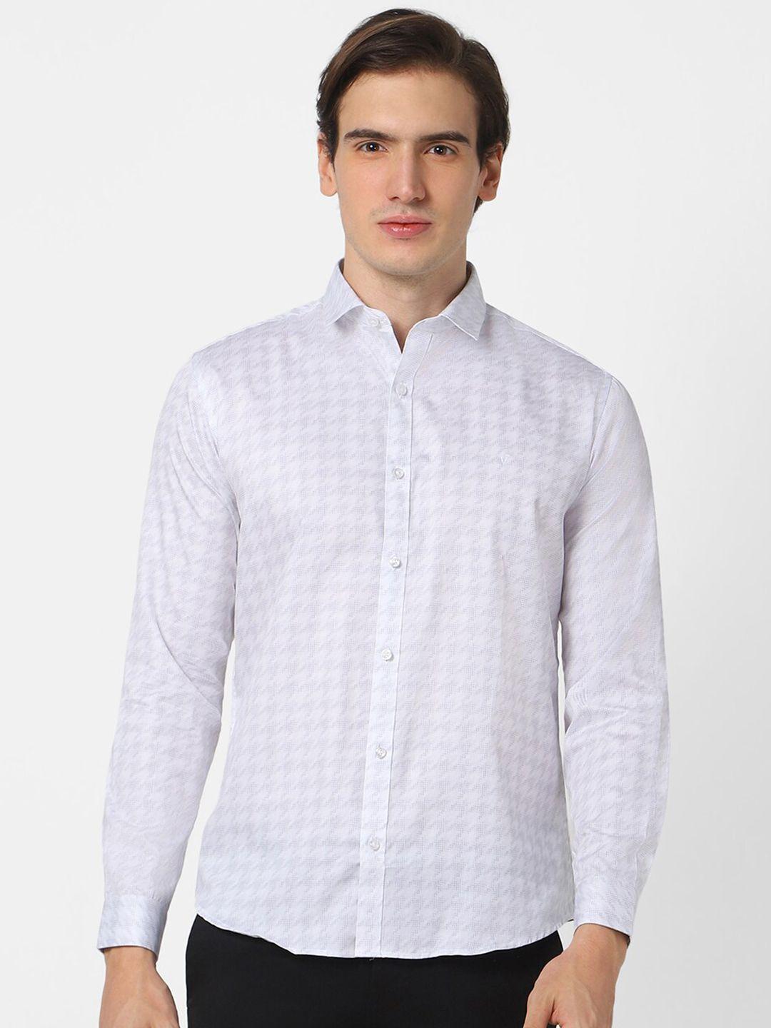 v-dot-abstract-printed-pure-cotton-slim-fit-casual-shirt