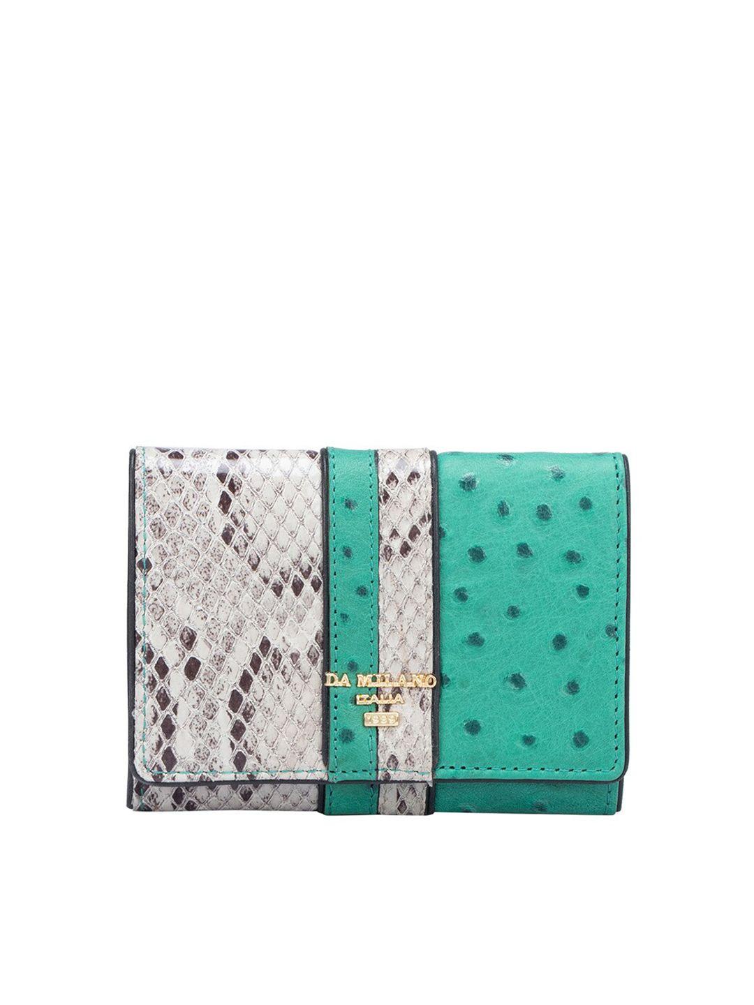 da-milano-women-colourblocked-leather-two-fold-wallet