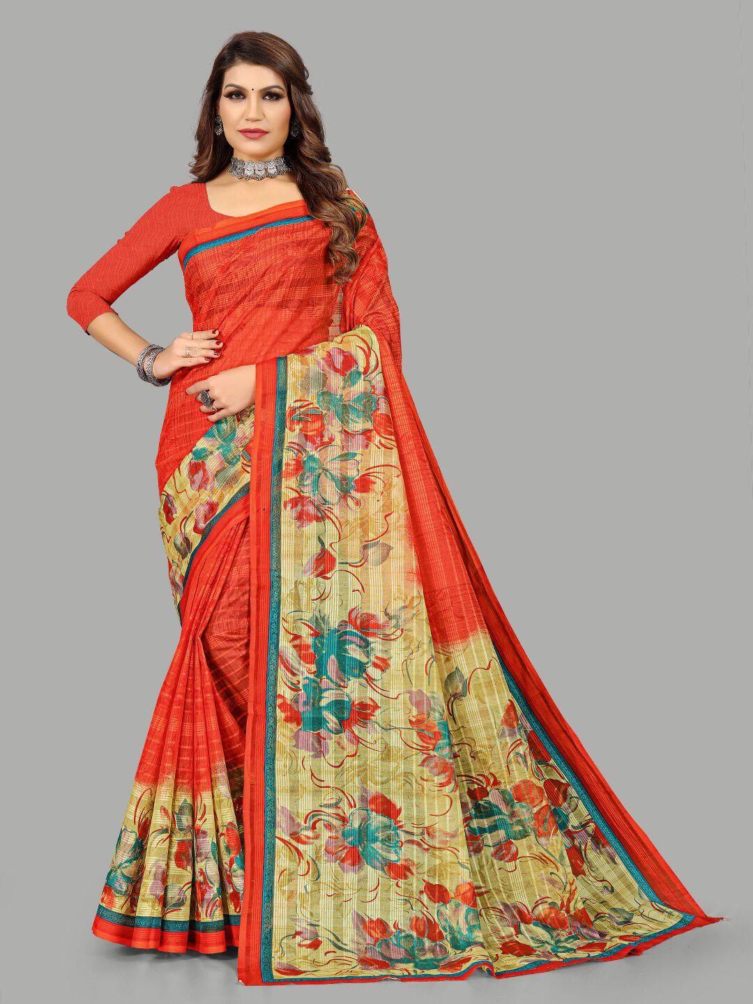 ratan-floral-printed-pure-cotton-saree