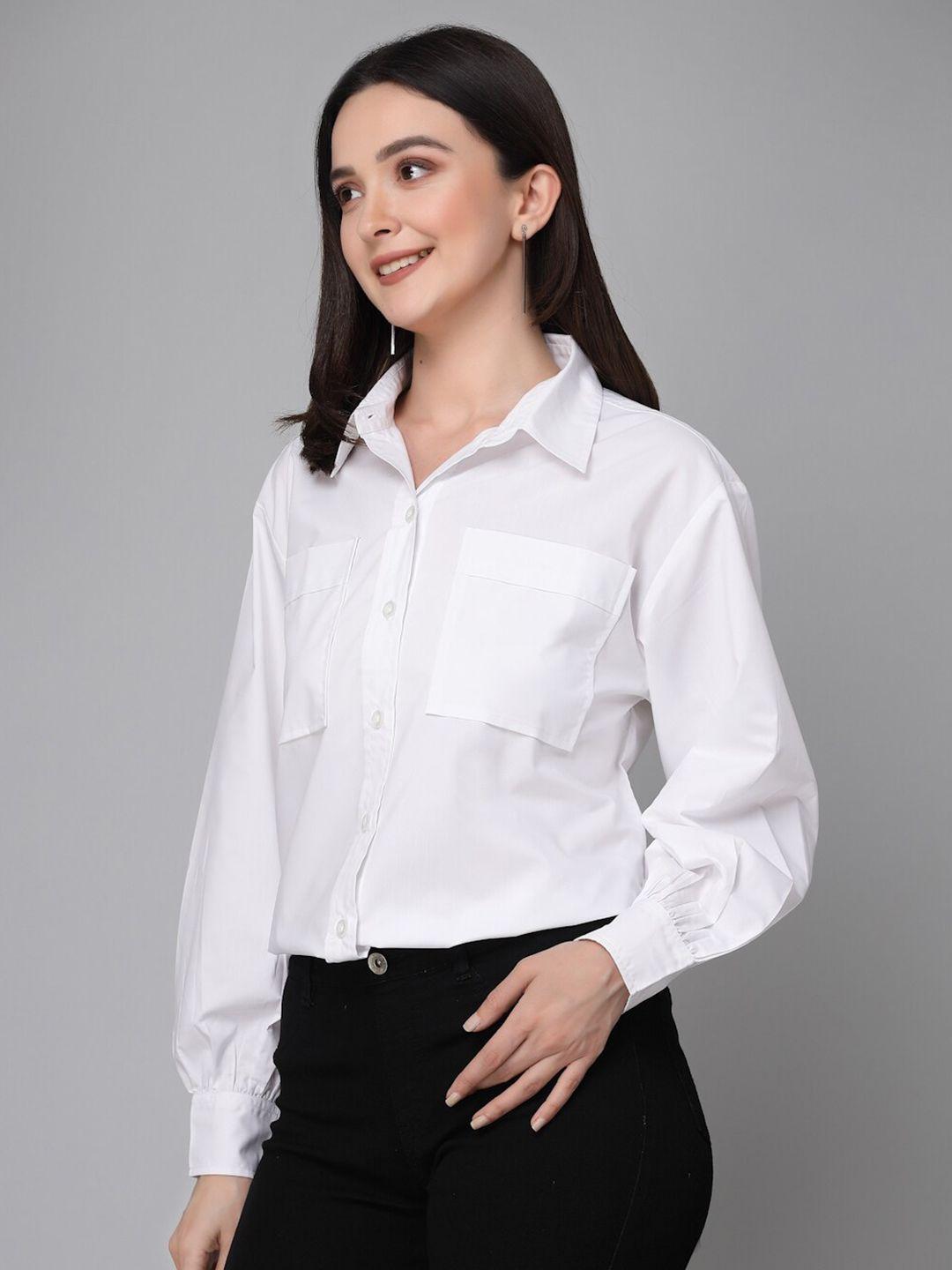 style-quotient-white-relaxed-boxy-cotton-formal-shirt