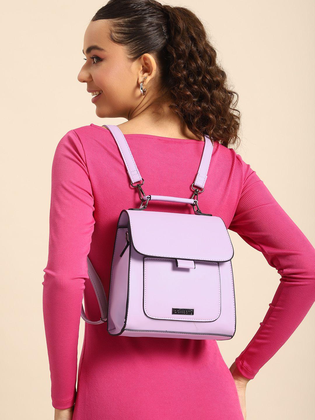 dressberry-women-solid-mini-backpack