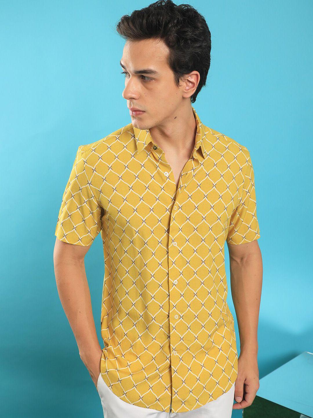 rare-rabbit-men-mustard-slim-fit-opaque-printed-casual-shirt