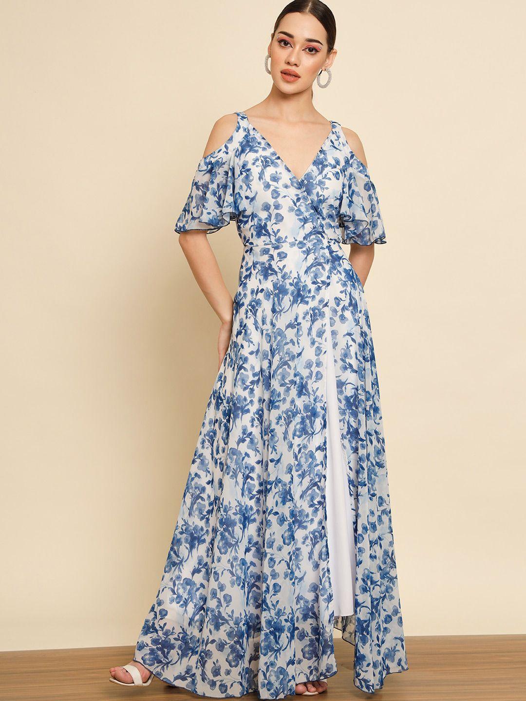 baesd-multicoloured-floral-print-cold-shoulder-maxi-dress
