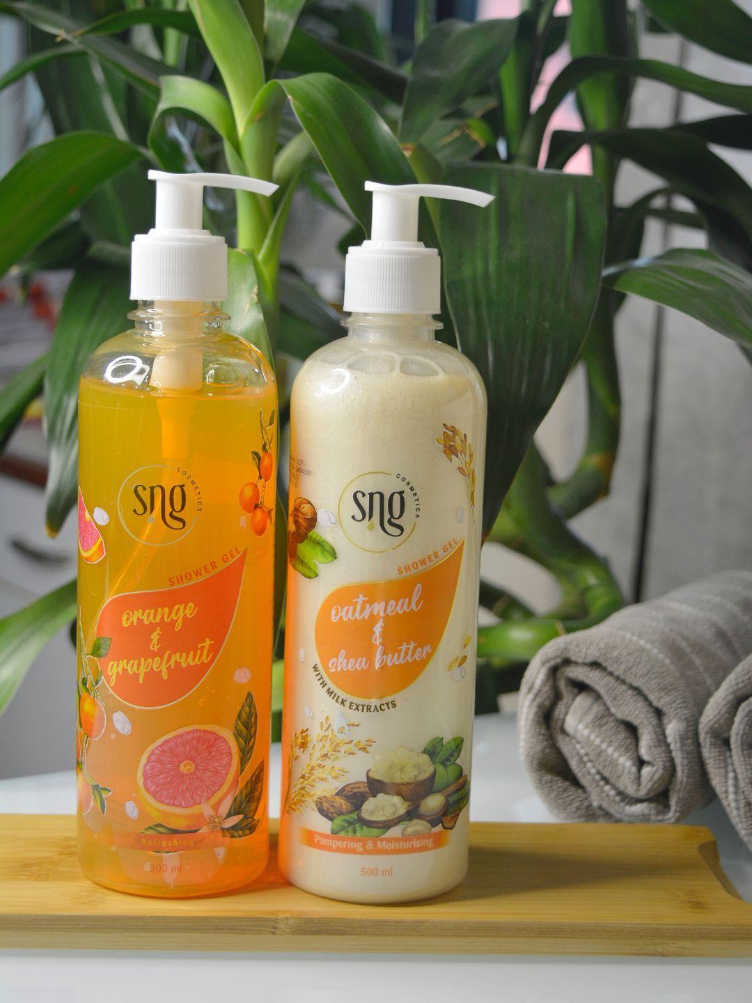 sng-cosmetics-oatmeal-&-orange-shower-gel-combo-500ml-each