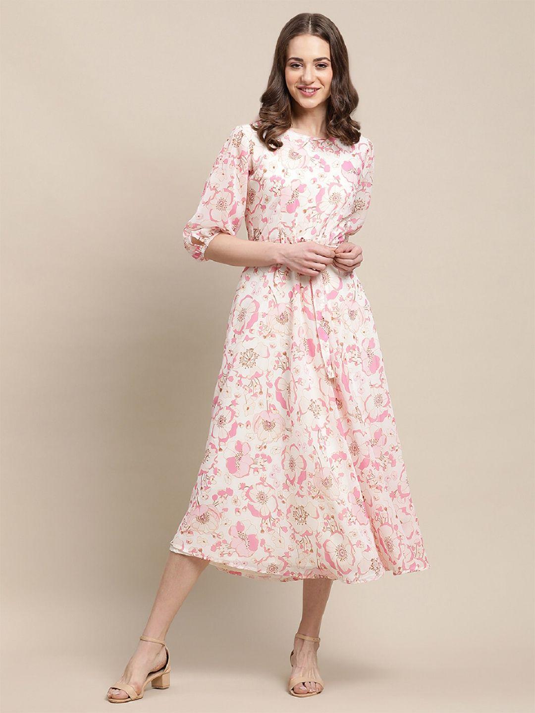 baesd-white-floral-print-georgette-a-line-midi-dress